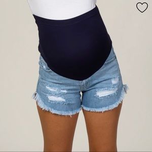 Pink Blush maternity shorts